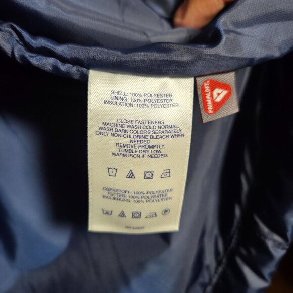 NWT Lands End Navy Quilted Insulated Puffer Jacket Men's Small Polyester - Picture 5 of 8